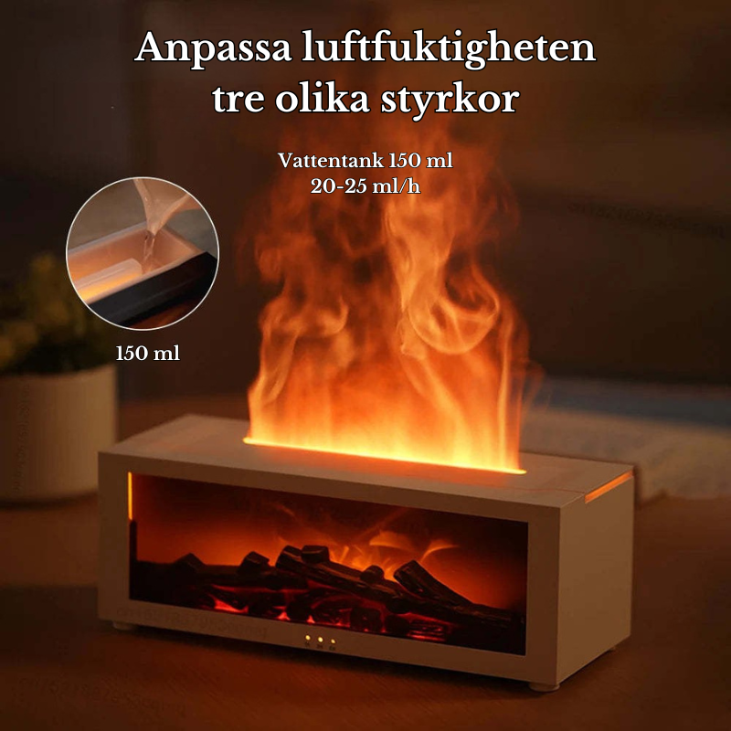 Luftfuktare och aromalampa - Simulerad eldstad